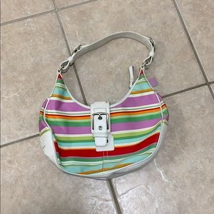 Multicolored Coach handbag